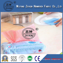 Antibacterial Hand Lint Free Wipes Spunlace Nonwoven Fabrics